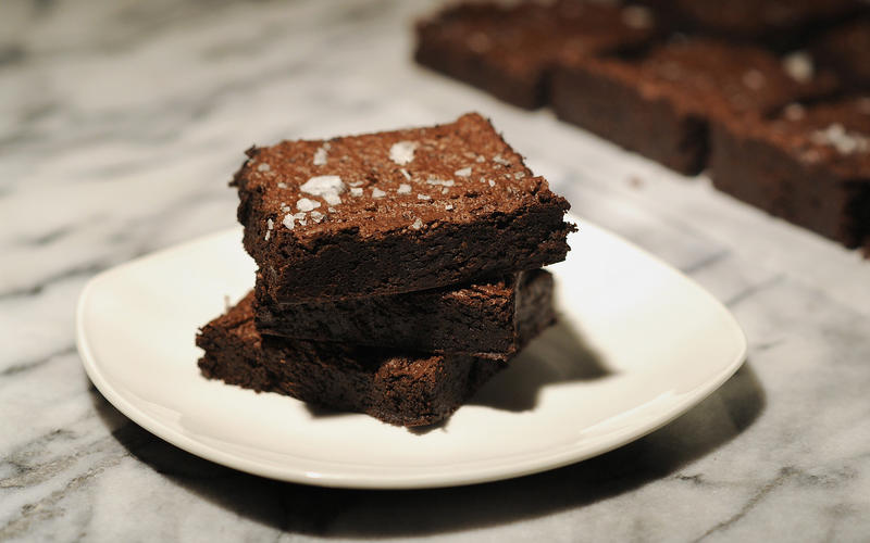 Rye chocolate brownies