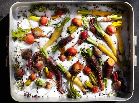 Salt-Baked Carrots and Beets