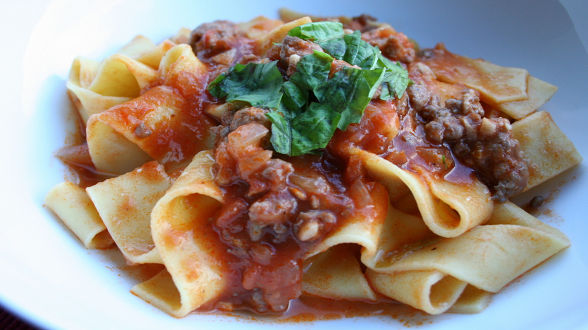 Sausage Ragu with Pappardelle