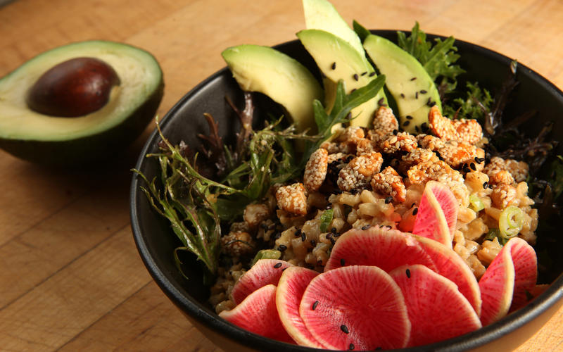 Sesame barley bowl