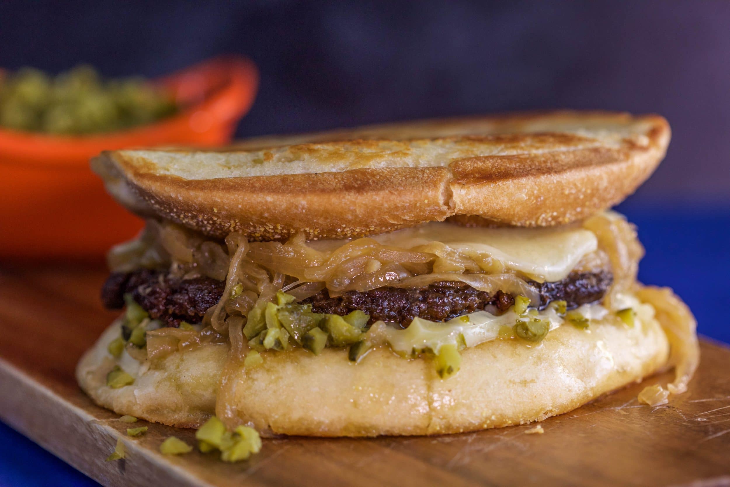 Smash Burgers with Sweet Onions