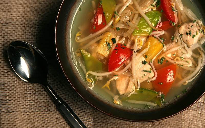 Sour fish soup with tamarind