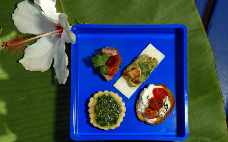 Spinach and sweet miso tartlets