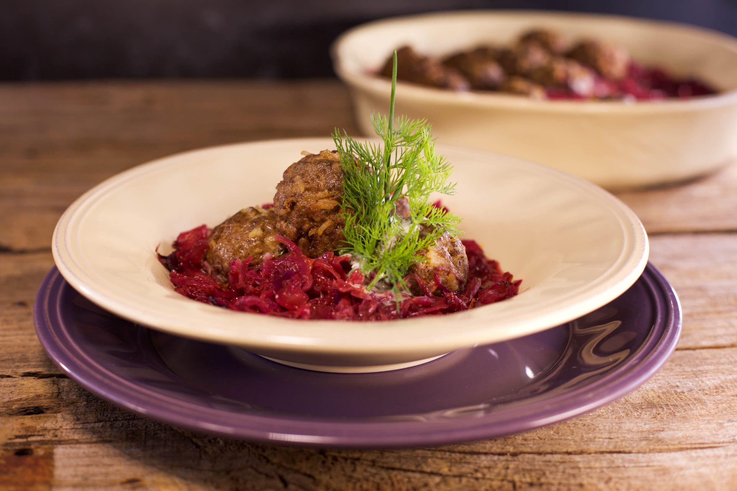 Sweet and Sour Cabbage with Meatballs