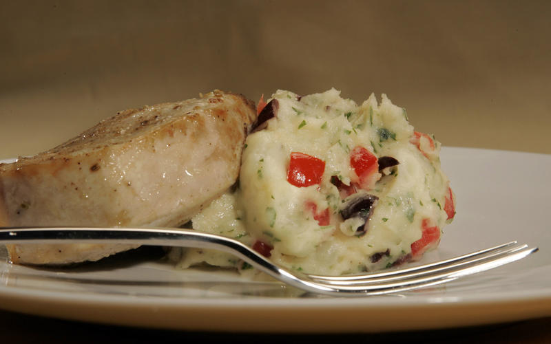 Swordfish with Provencal mashed potatoes