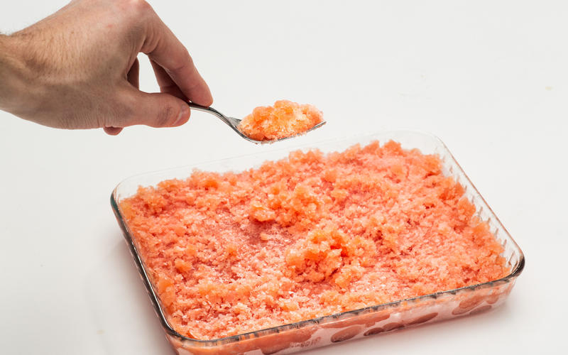 Tangerine granita