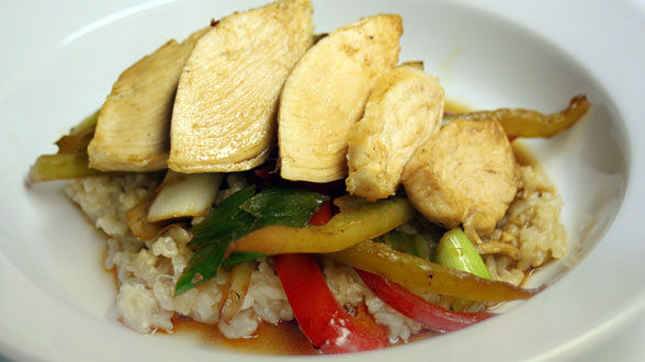 Teriyaki Chicken with Brown Whole Grain Rice