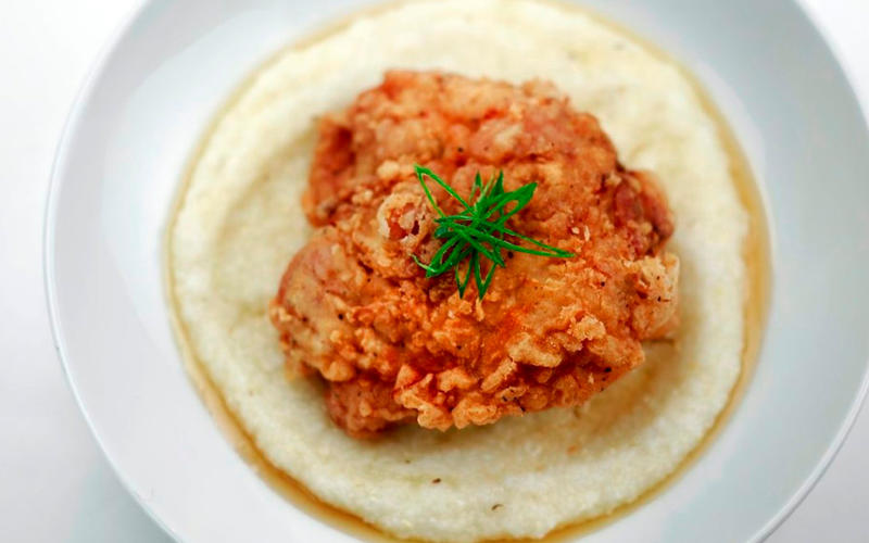 Terrine's Pickle-brined fried chicken