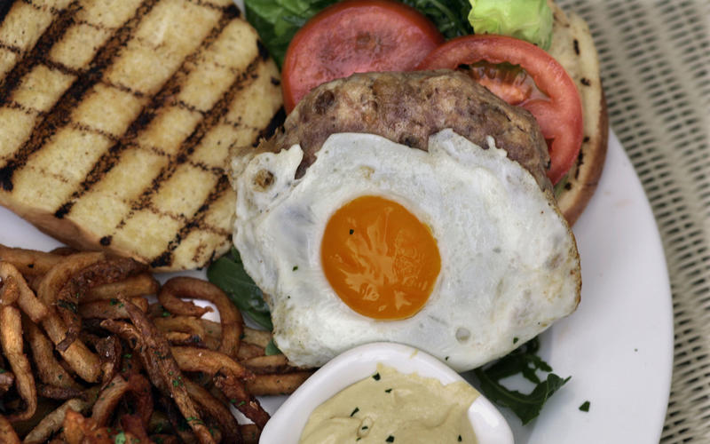 The Terrace duck burger