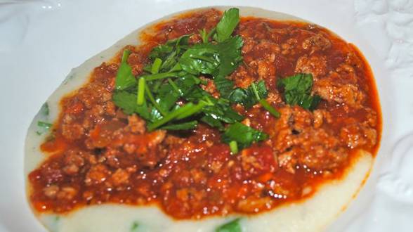 Turkey Ragu with Polenta