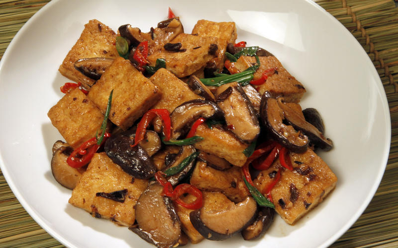 Vegetarian Hunan-style tofu