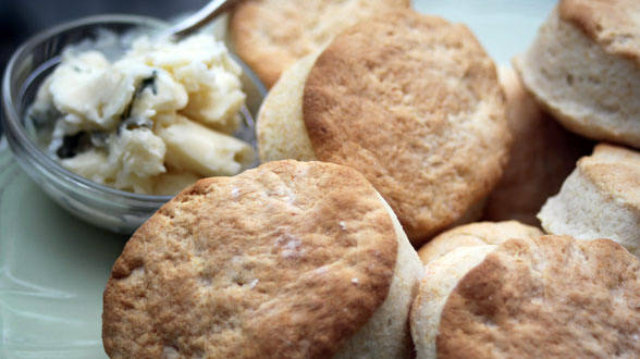 Warm Biscuits with Honey Butter