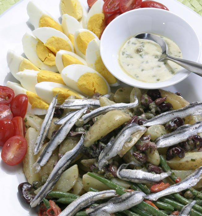 White anchovy salad