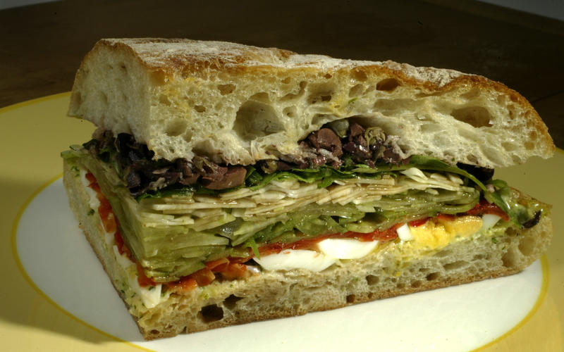 Zinc Cafe mixed vegetable sandwich