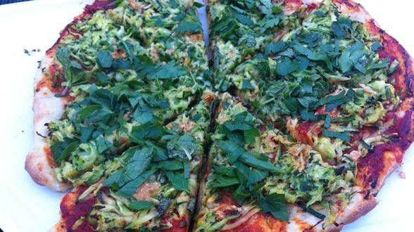 Zucchini Pizza