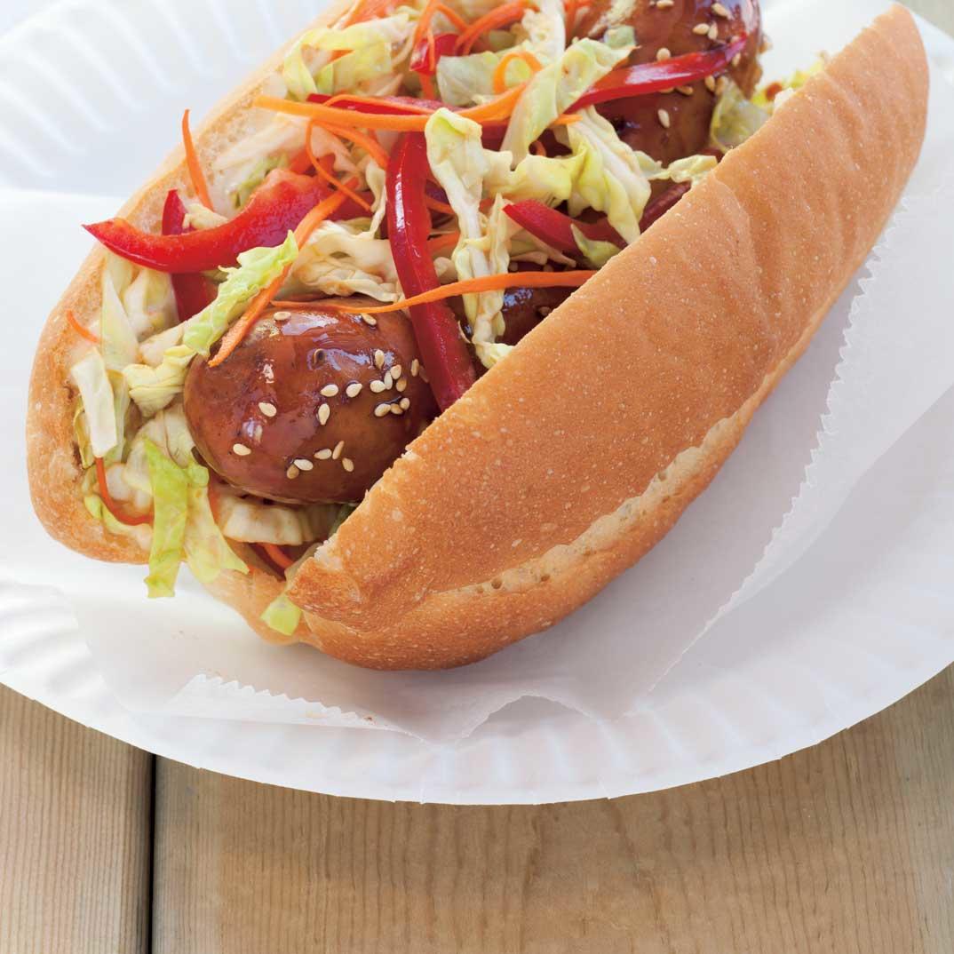 Asian-Style Glazed Hot Dogs