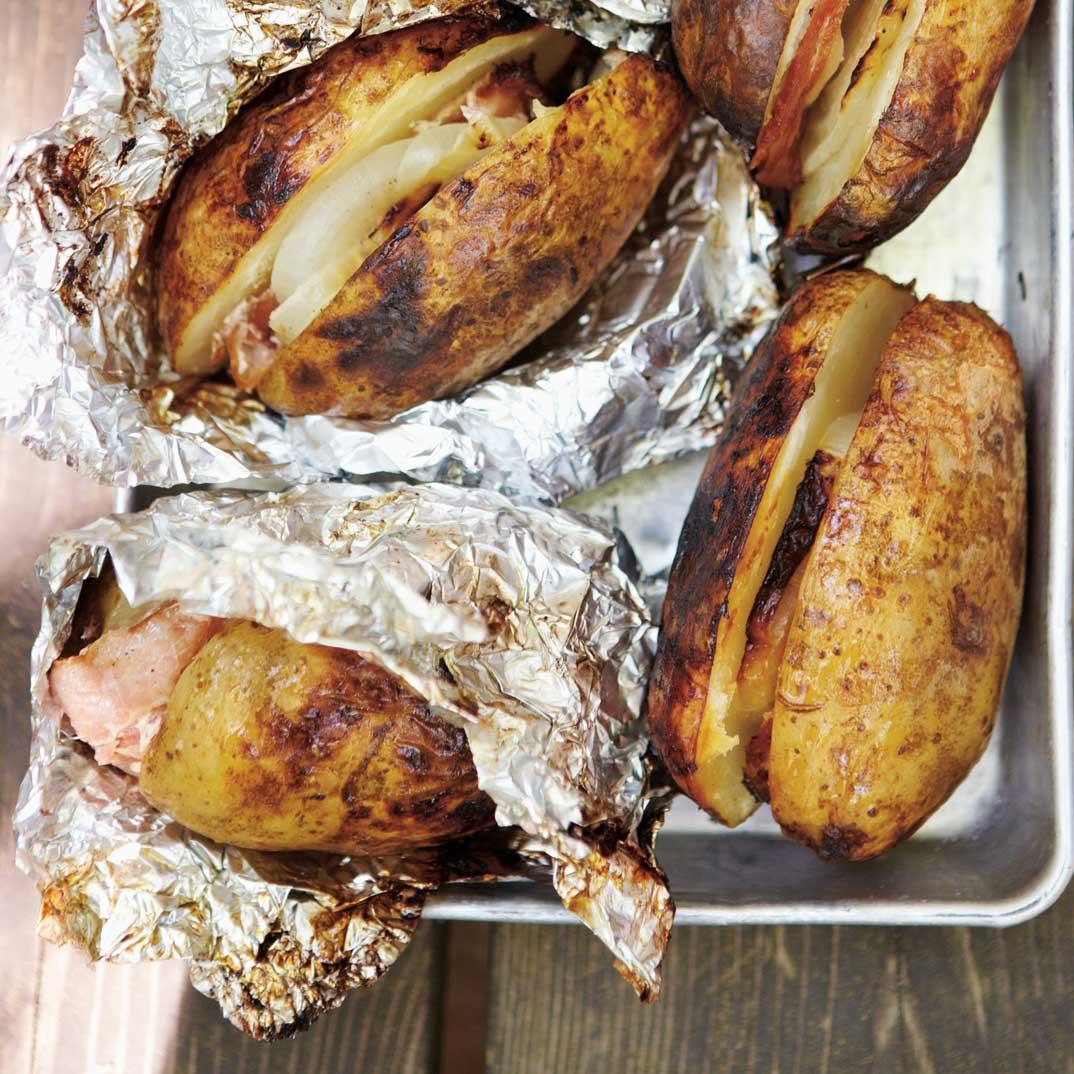 Bacon and Onion Roasted Potatoes