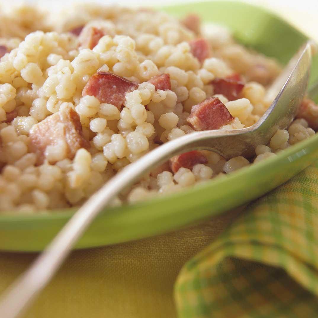 Barley Pilaf with Bacon