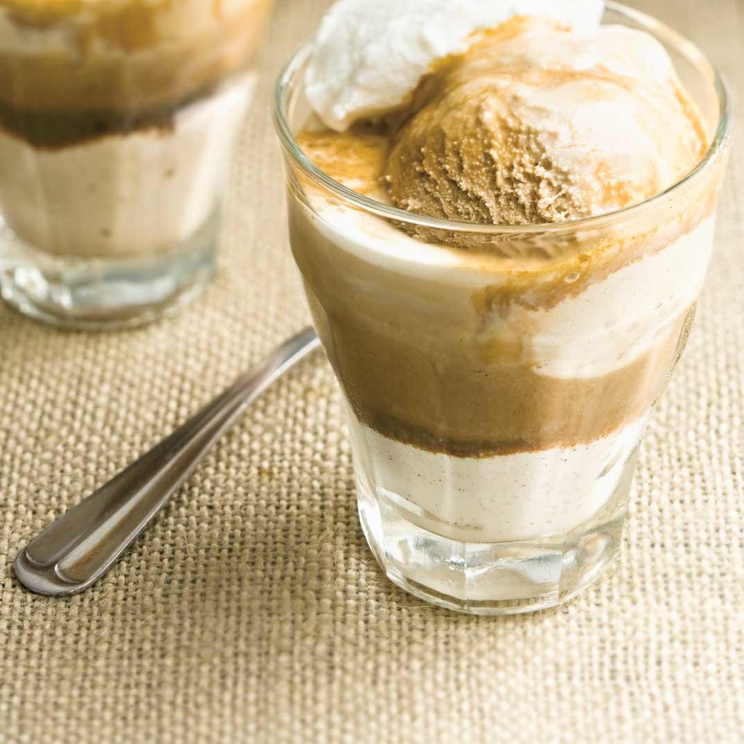 Café Liégeois (coffee with ice cream)