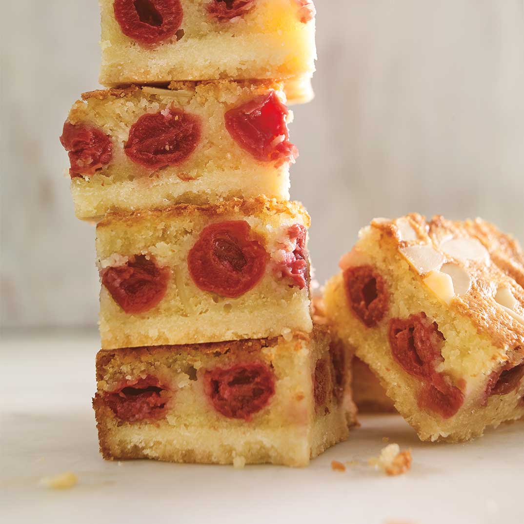 Cherry and Almond Squares