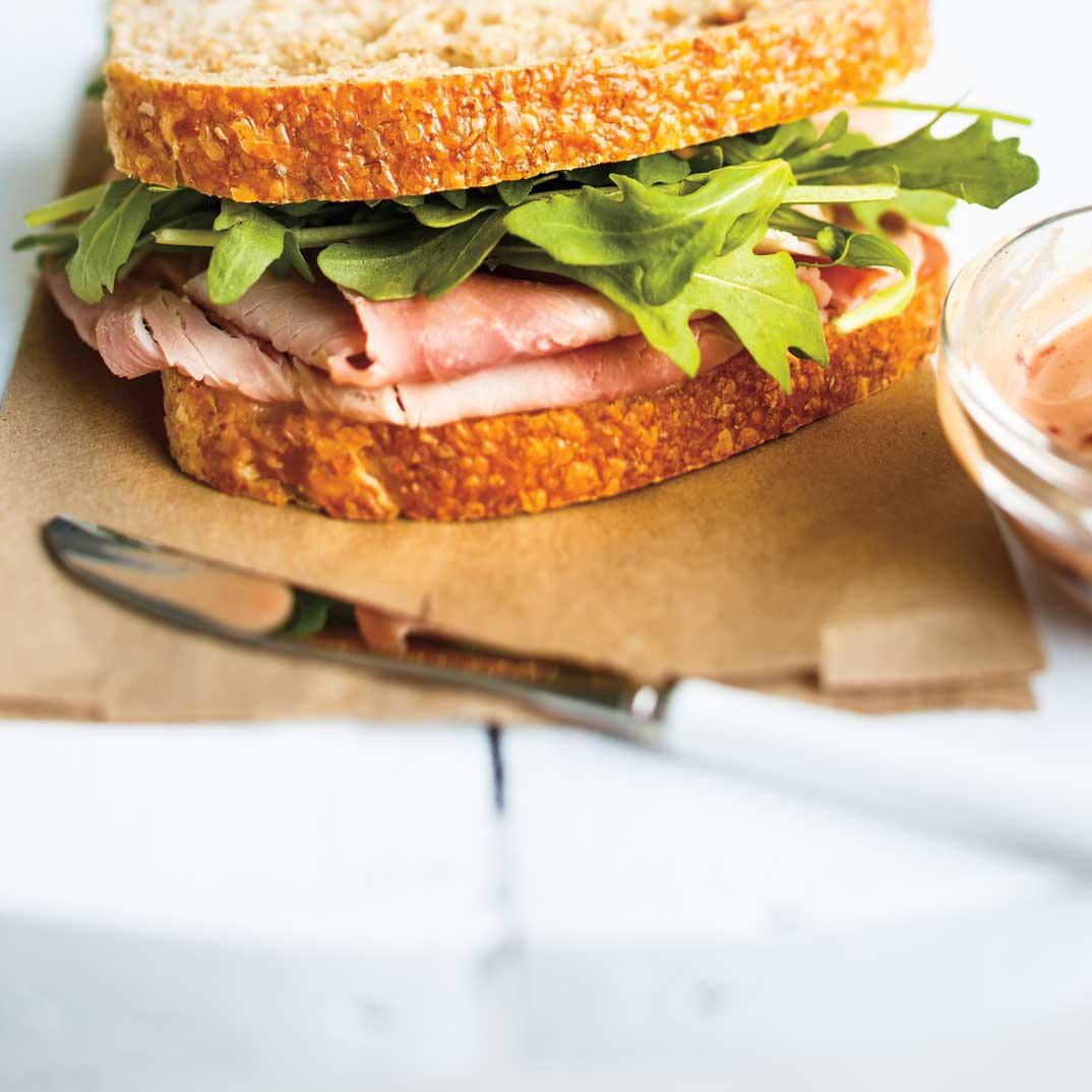 Cherry-Mustard Ham Sandwiches