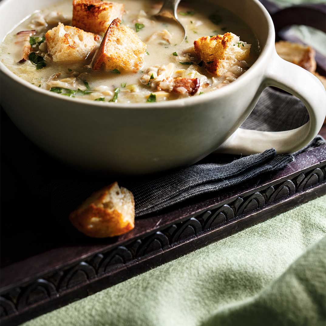 Clam Chowder with Grated Vegetables
