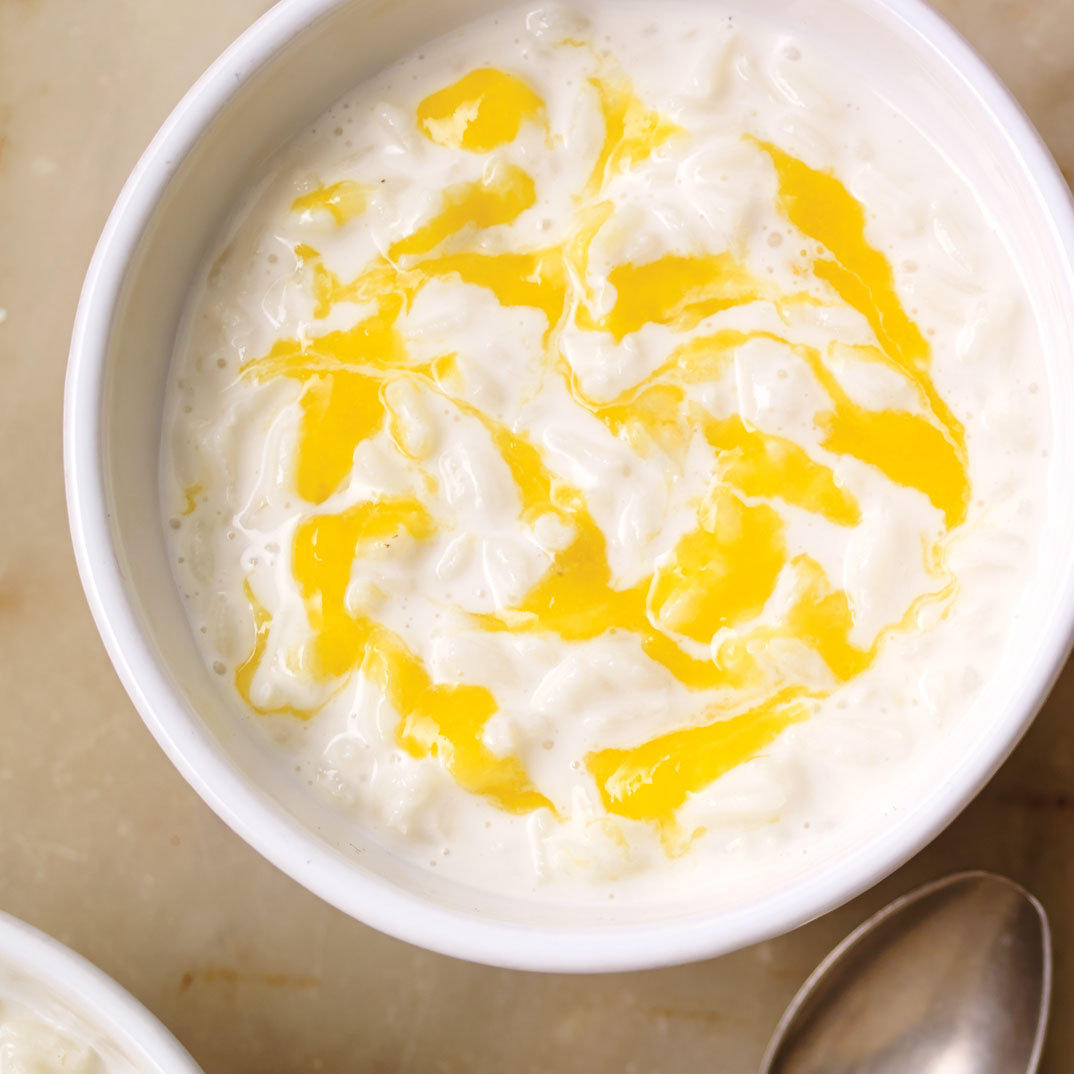 Coconut and Mango Rice Pudding