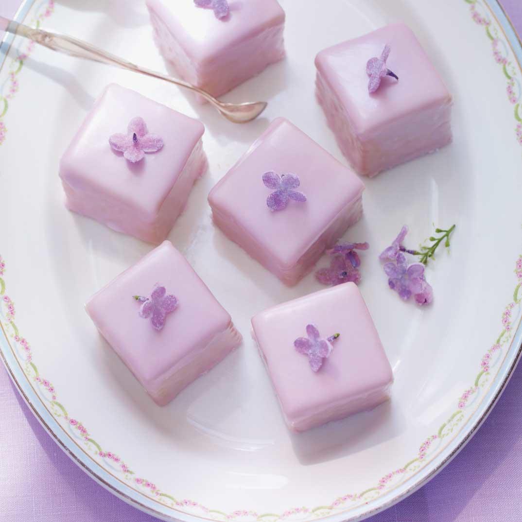 Crystallized Lilac Petits Fours