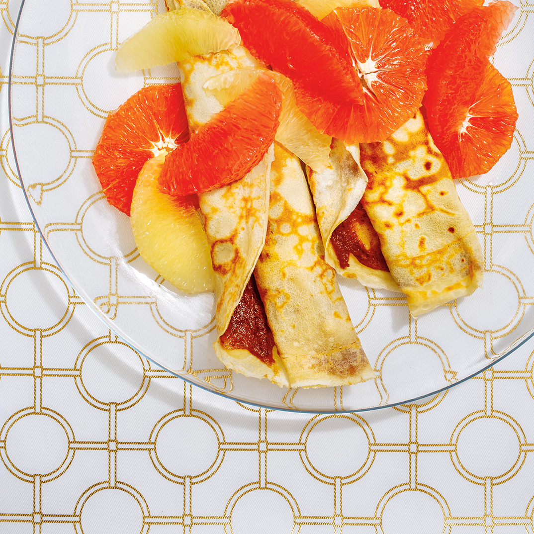 Date and Citrus Crepes