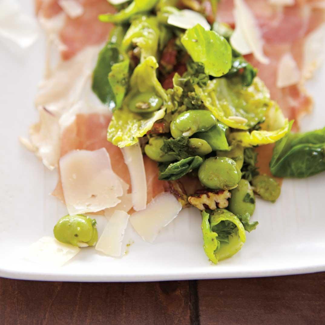 David Forbes’ Fava Bean, Prosciutto and Brussels Sprouts Salad