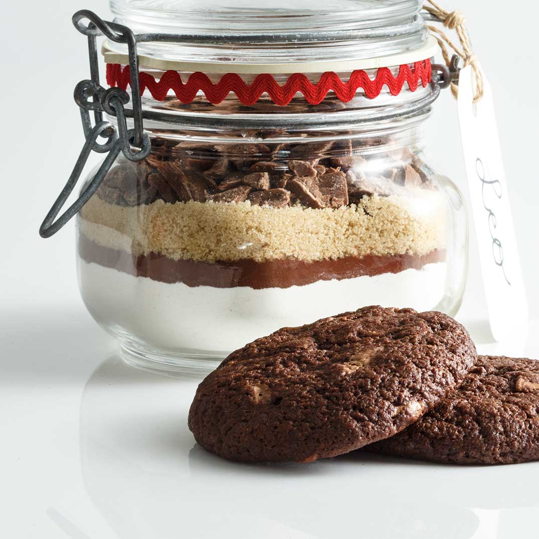 Double Chocolate Cookie Mix in a Jar
