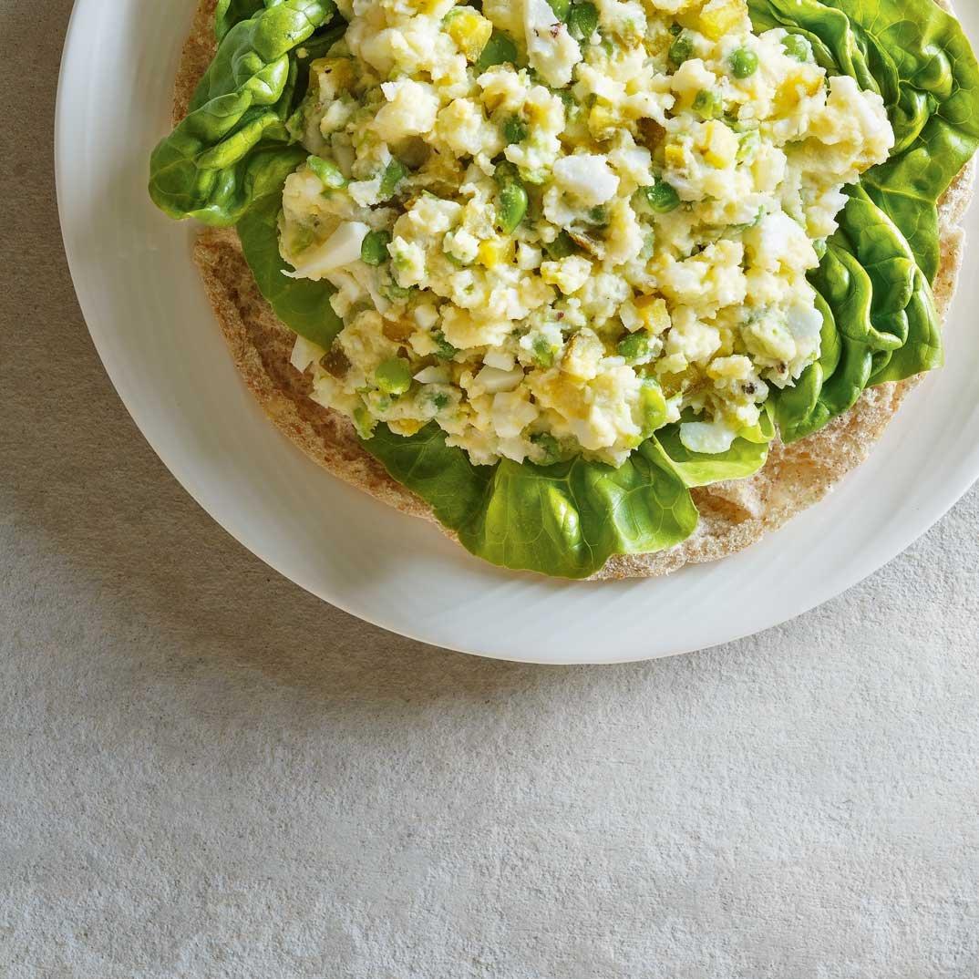 Egg and Potato Salad Pita