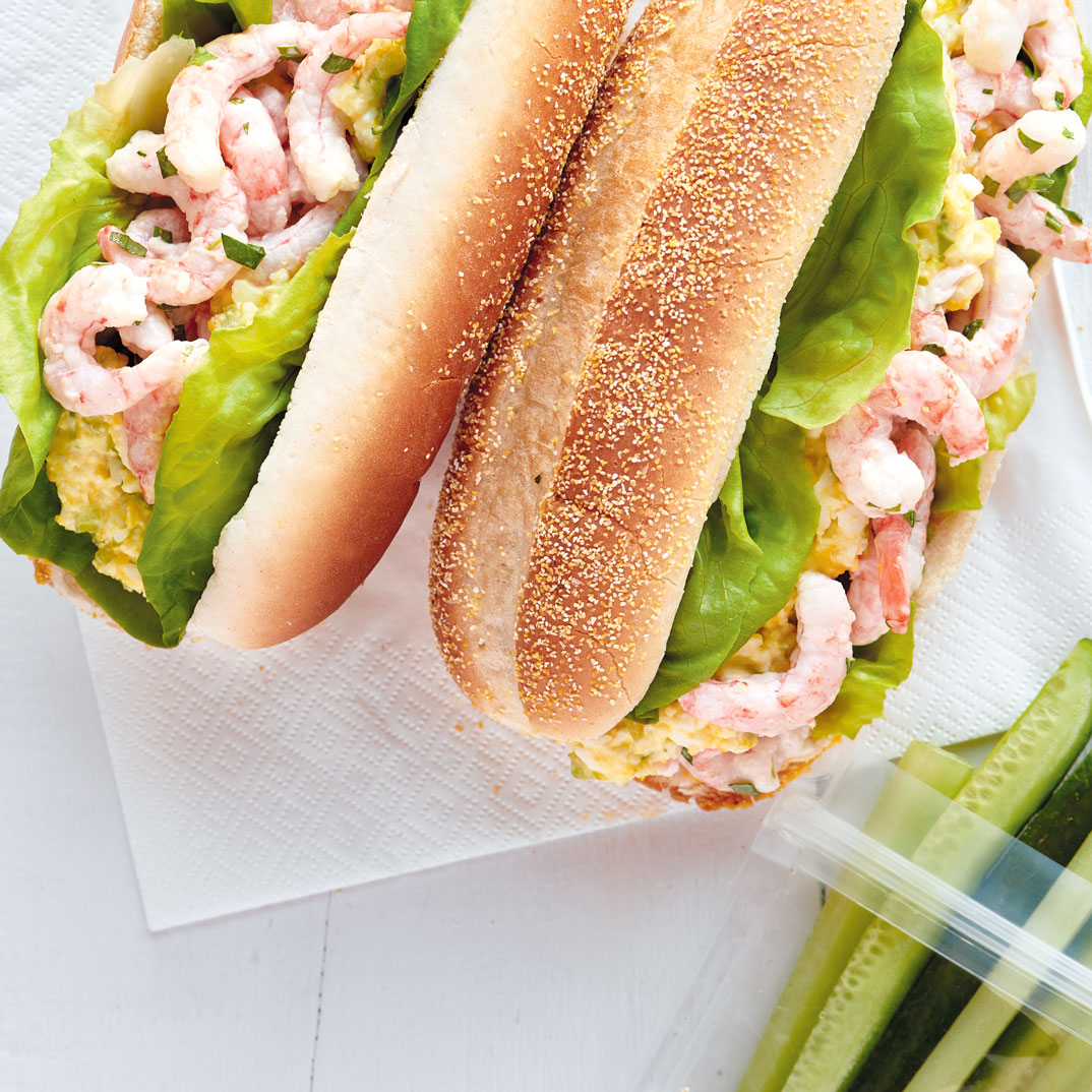 Egg Salad Sandwiches with Nordic Shrimp