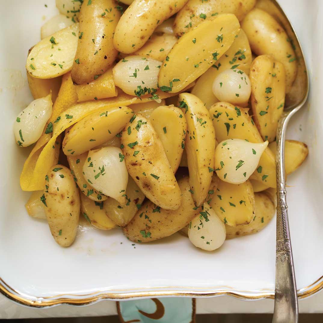 Fingerling Potato and Onion Casserole