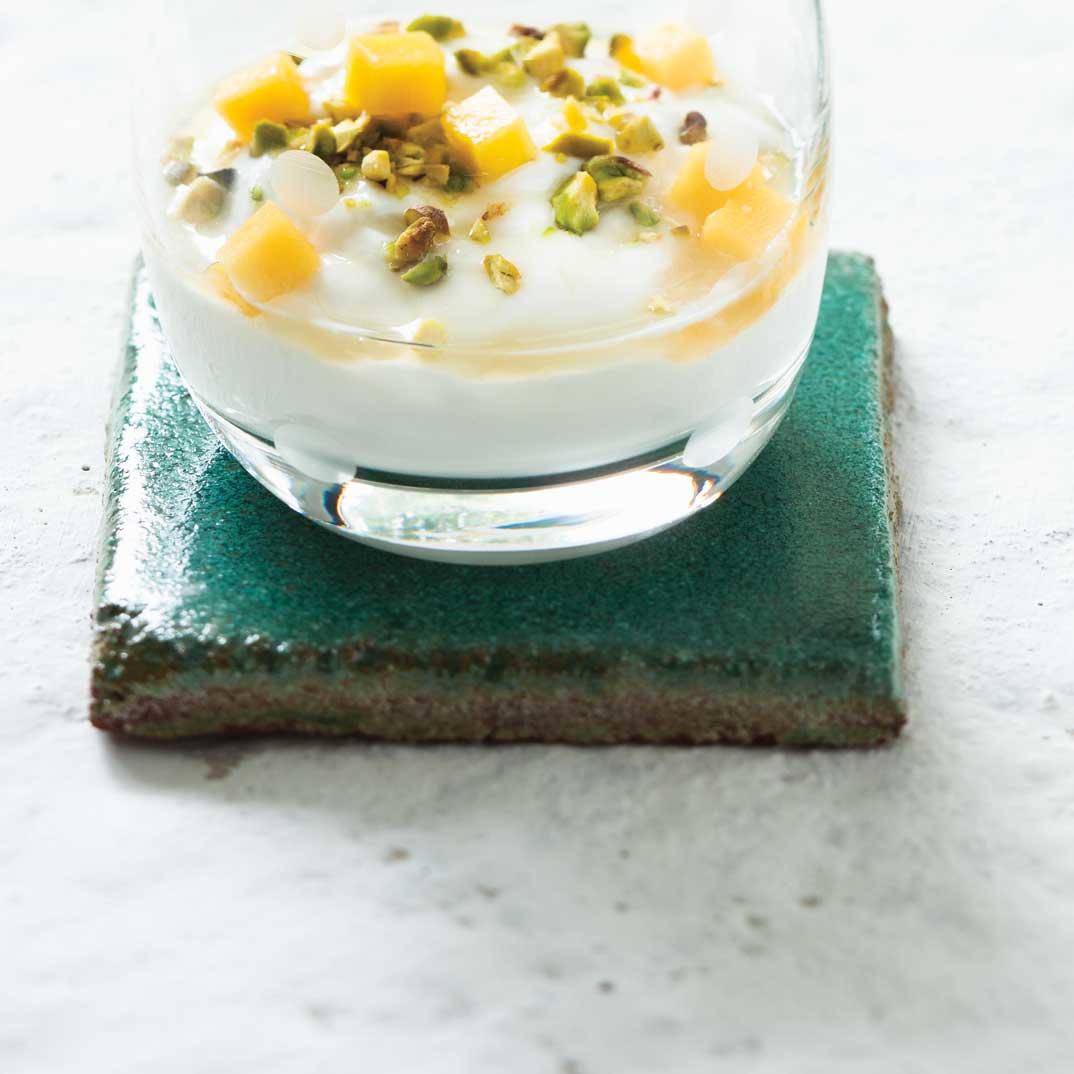 Greek Yogurt with Honey and Pistachios