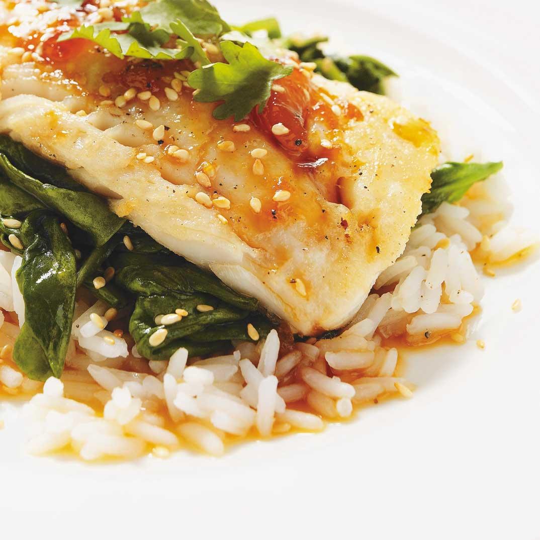Haddock with Apricot Sauce 