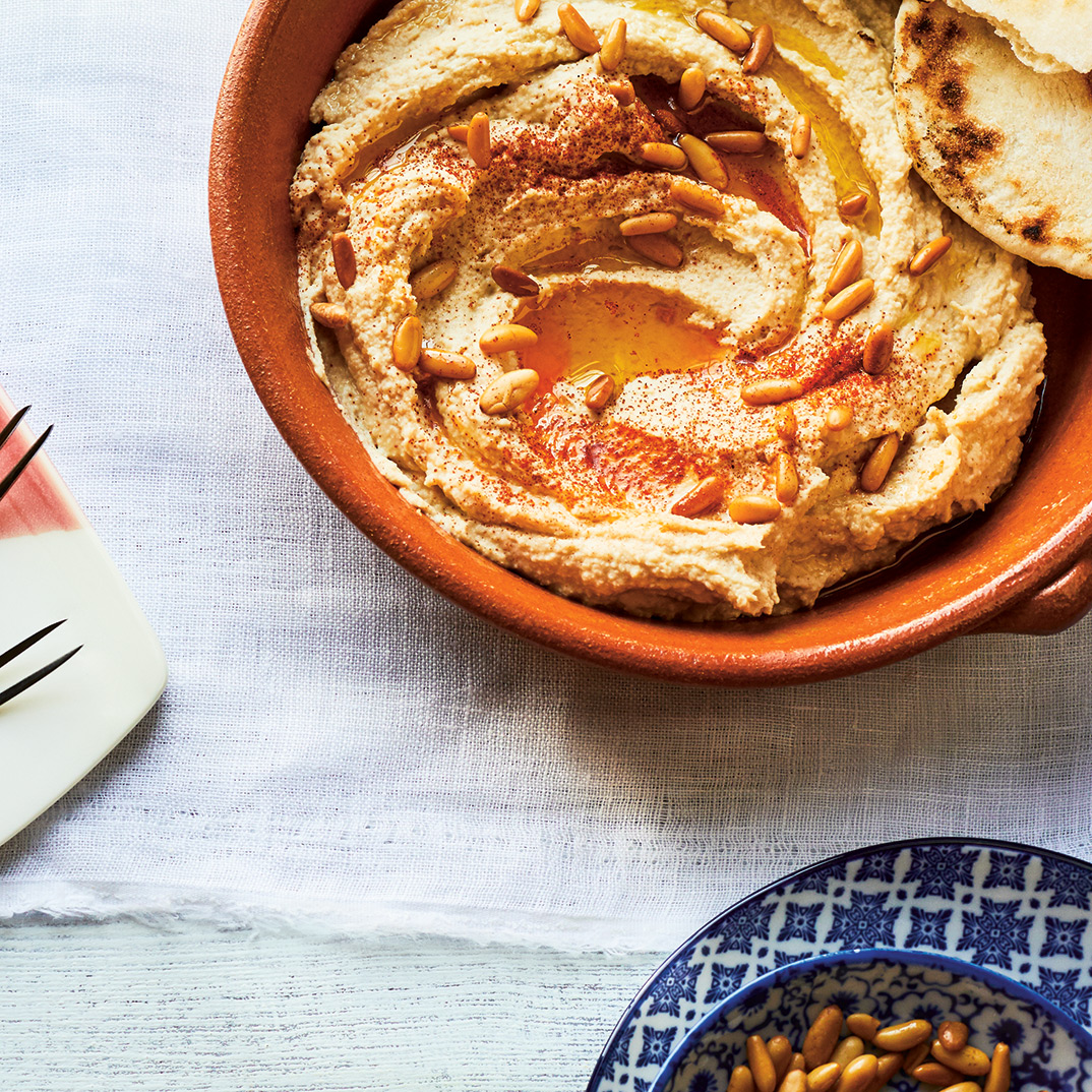 Hummus with Pine Nuts