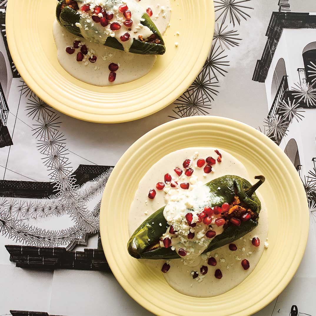 <i>Chiles en Nogada</i> (Stuffed Peppers with Walnut Sauce)