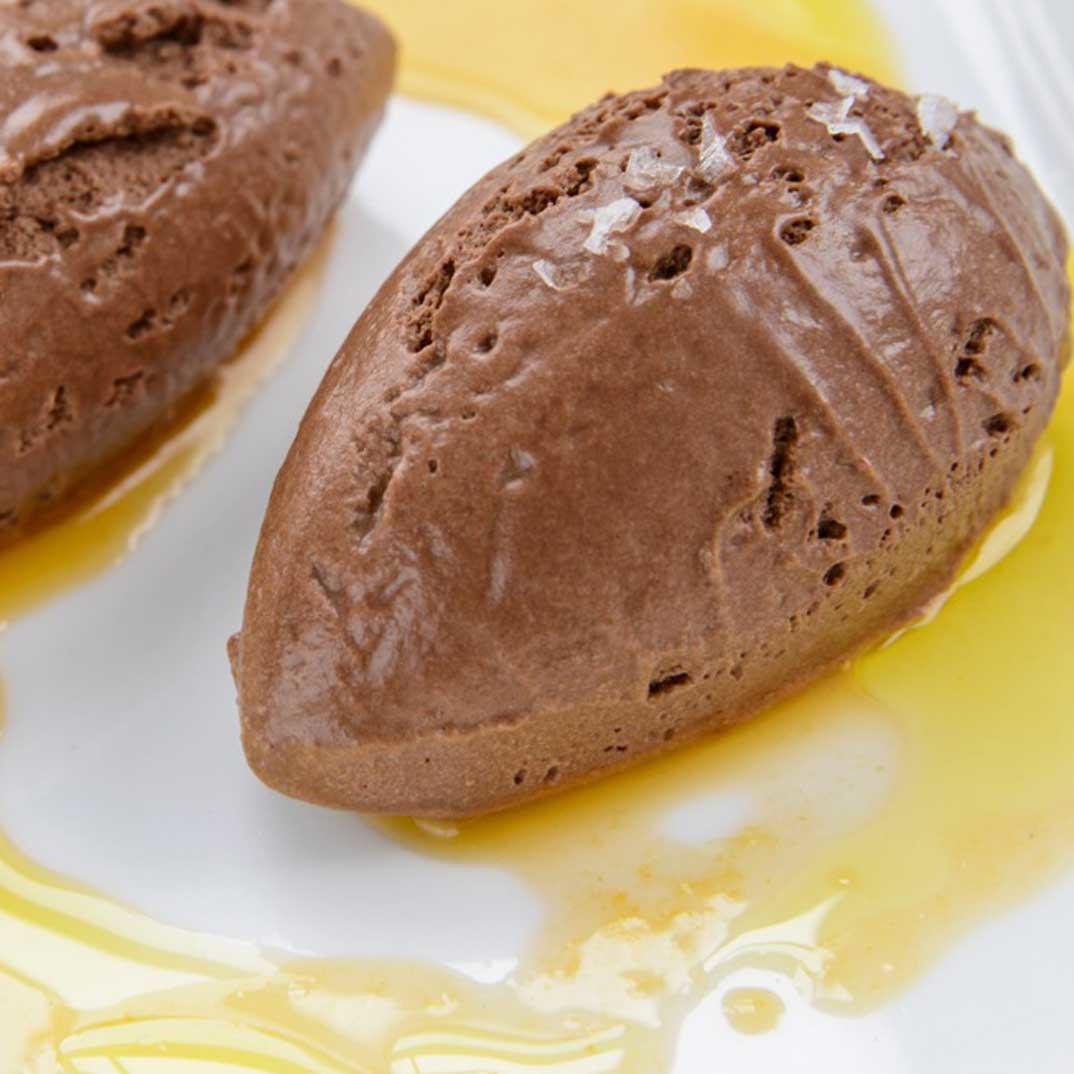 Patrice Demers’ Dark Chocolate Mousse with Clementine Juice, Olive Oil and Fleur de Sel