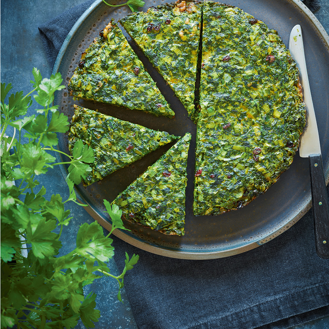 Persian Herb Frittata (<i>Kuku Sabzi</i>)
