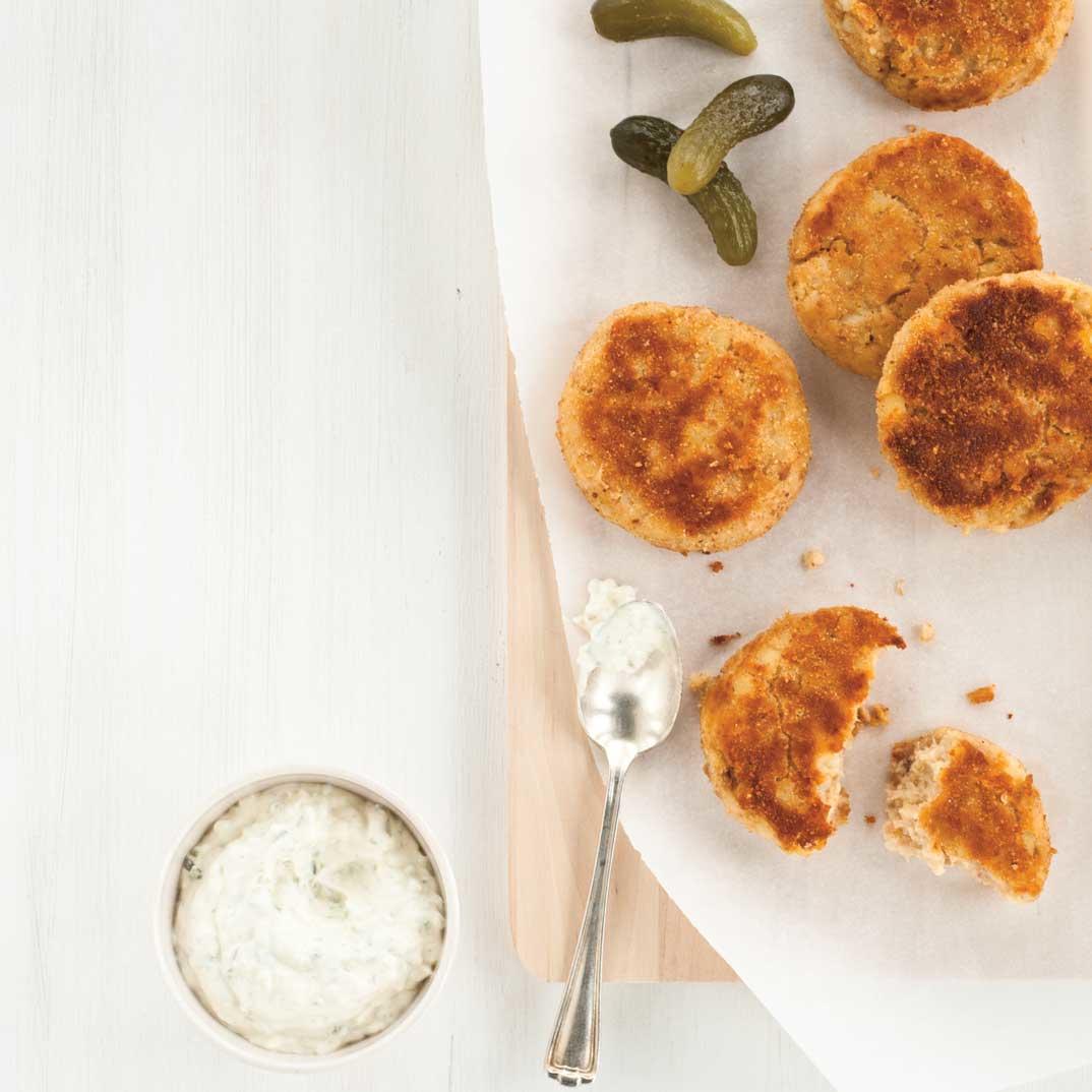 Potato and Tuna Croquettes with Pickle Sauce