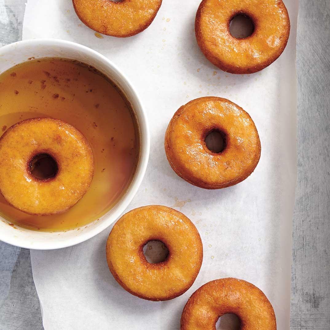 Potato Doughnuts with Maple Syrup