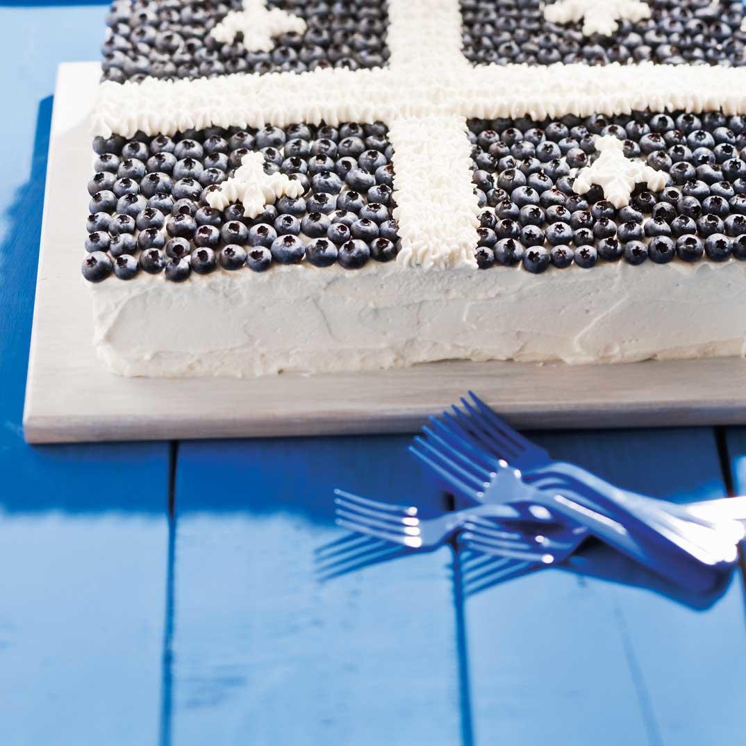 Quebec Flag Cake 