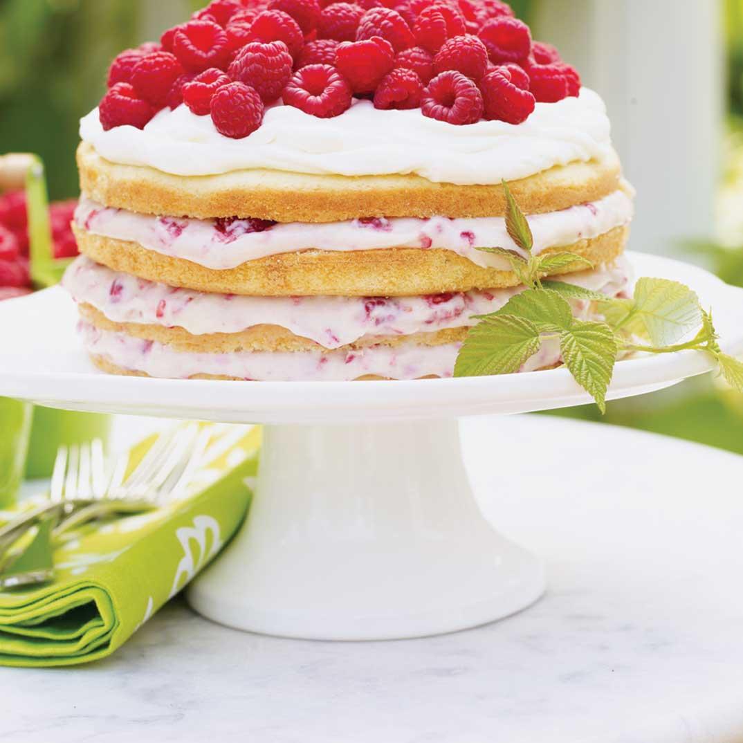 Raspberry and Cream Cake