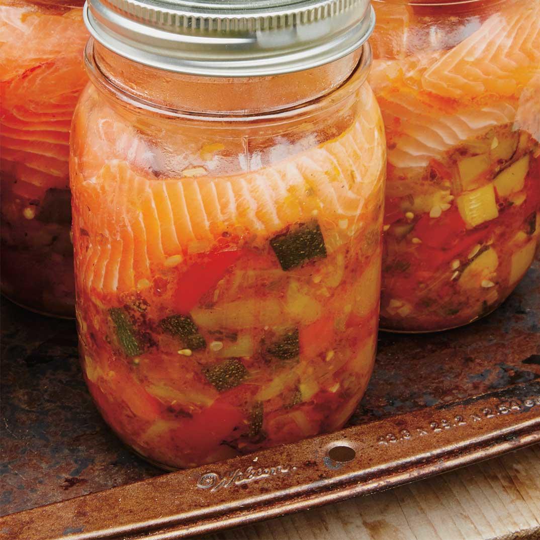 Ratatouille Jars with Trout