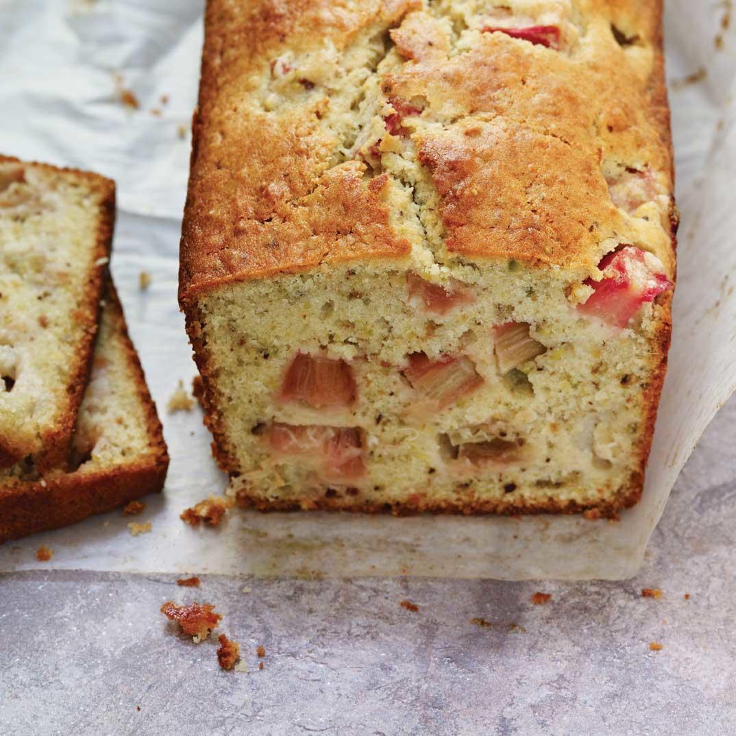 Rhubarb and Pistachio Cake