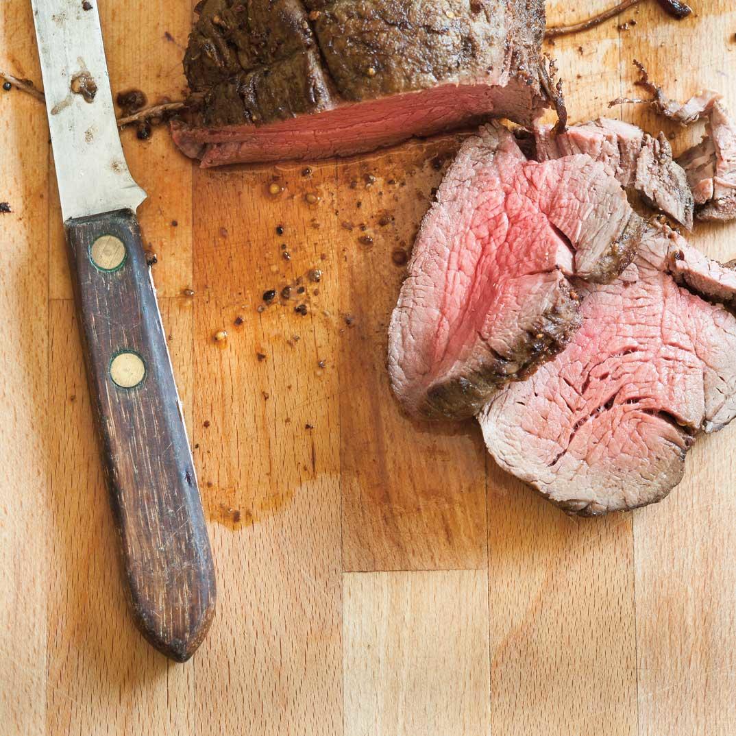 Roasted Beef Tenderloin with Caramelized Onions