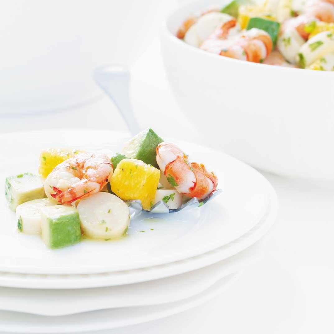 Shrimp and Hearts of Palm Salad 