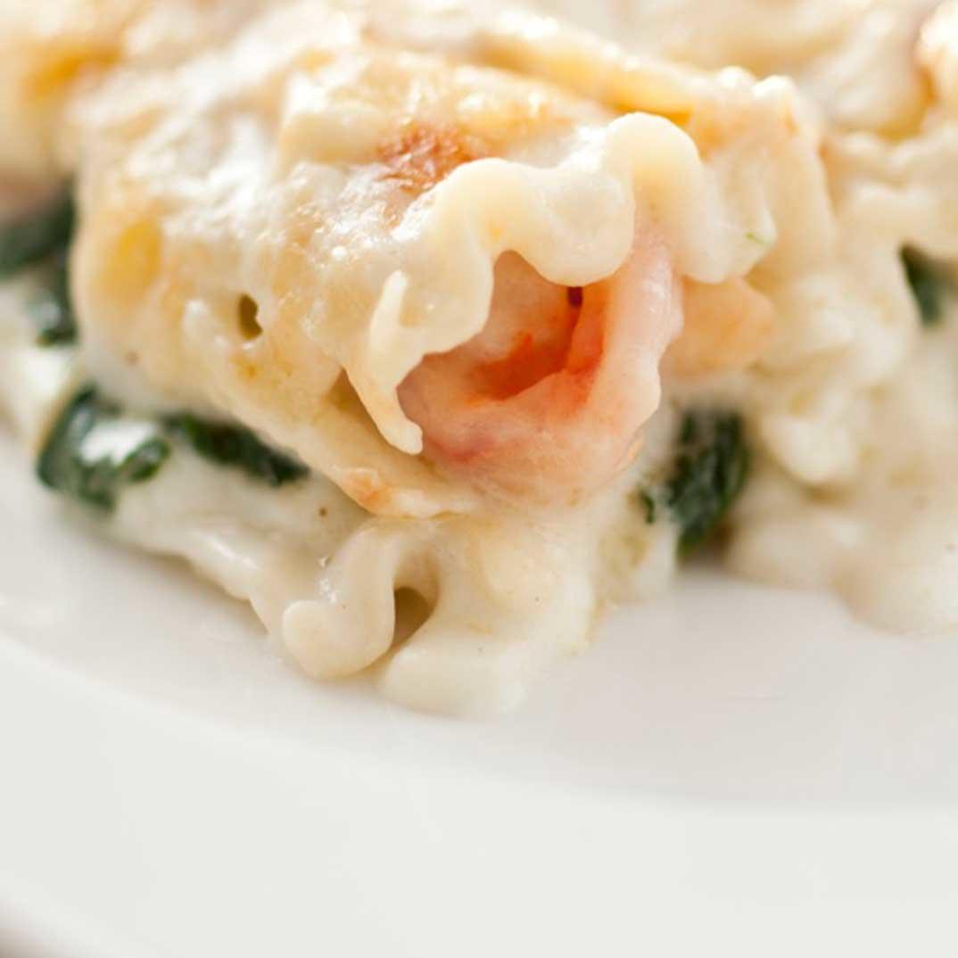 Shrimp and Spinach Lasagna