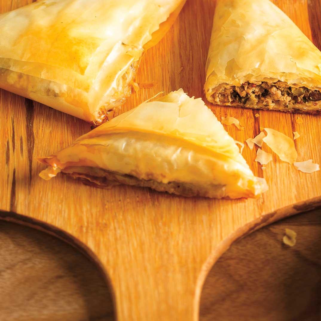 Small Beef and Vegetable Puff Pastries